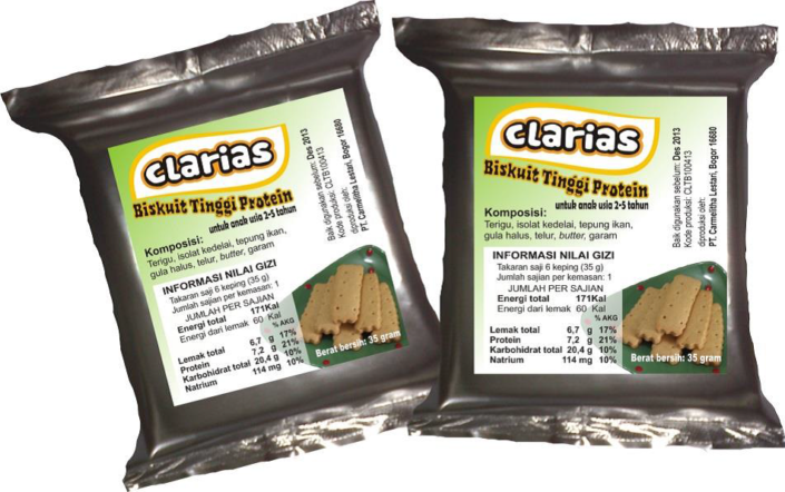 High Protein Biscuit from Clarias (Lele)