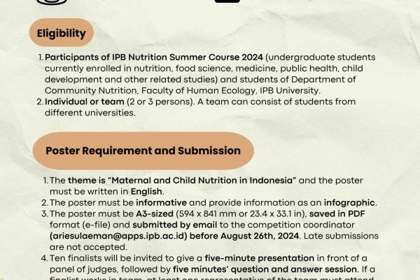 Lomba Poster Summer Course 2024